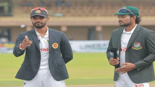 কলম্বো টেস্টে: টস জিতে ব্যাটিংয়ে বাংলাদেশ