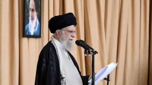 Khamenei says Iran will never surrender, warns off US