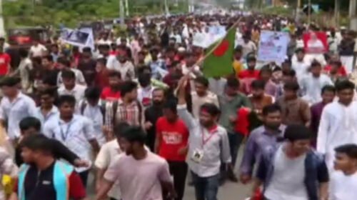 কক্সবাজারে চলছে এনসিপির পদযাত্রা