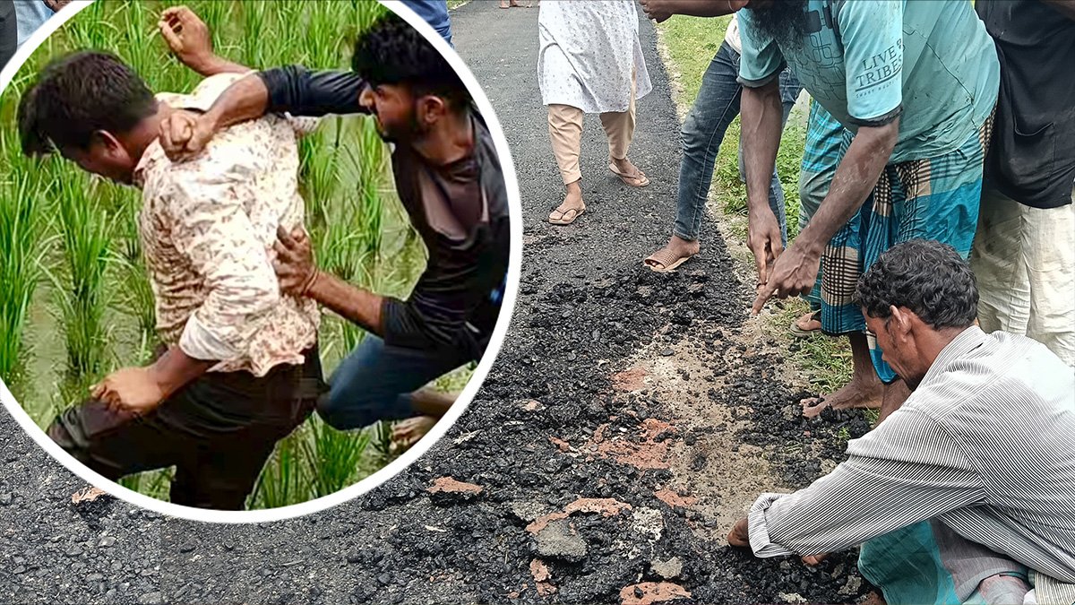 পঞ্চগড়ে রাস্তার কাজের অনিয়ম অস্বীকার করায় এলজিইডির কার্য সহকারীকে গণপিটুনি পঞ্চগড়ে রাস্তার কাজের অনিয়ম অস্বীকার করায় এলজিইডির কার্য সহকারীকে গণপিটুনি