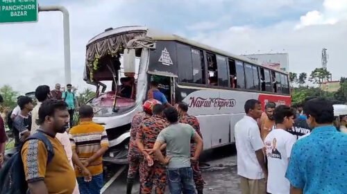 ঢাকা-ভাঙ্গা এক্সপ্রেসওয়েতে ৪ বাসের সংঘর্ষ, আহত ২৫ 