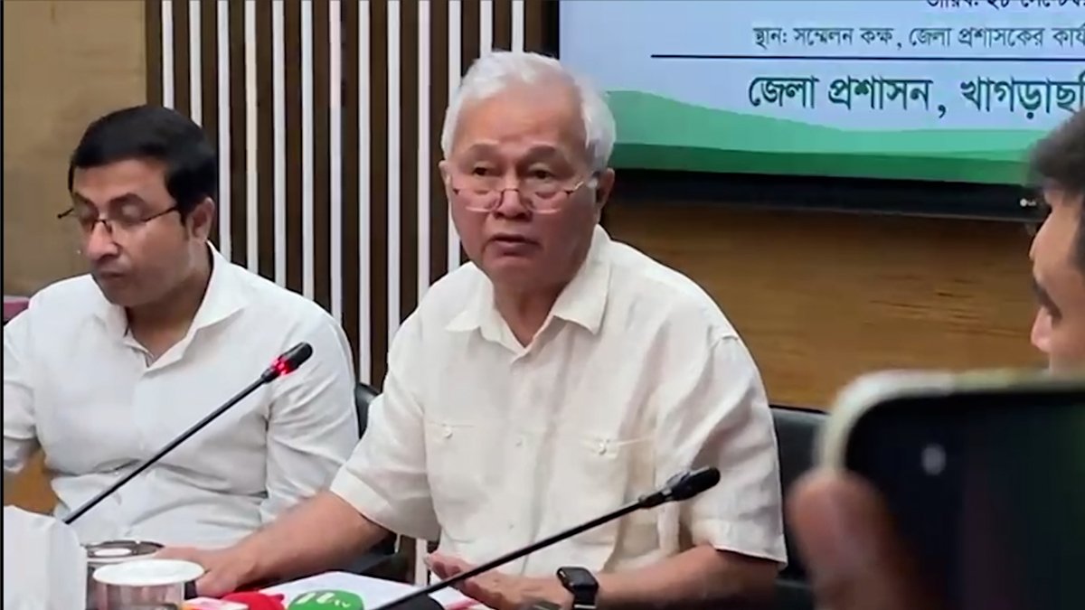 খাগড়াছড়ির সংঘর্ষে ইন্ধনদাতাদের খুঁজে বের করার নির্দেশ পার্বত্য চট্টগ্রাম বিষয়ক উপদেষ্টার