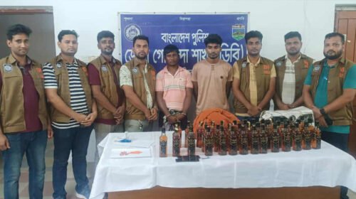 নাটোরে বিদেশী মদ ও ইয়াবাসহ আটক ২