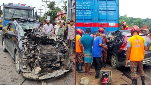 মিরসরাইয়ে সড়ক দুর্ঘটনায় বাবা-মেয়ে নিহত, আহত ৪
