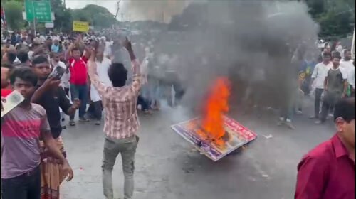বুধবার থেকে শনিবার পর্যন্ত অবরোধ স্থগিত ভাঙ্গার আন্দোলনকারীদের