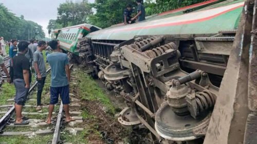 উদয়ন এক্সপ্রেস লাইনচ্যুত, সিলেটের সঙ্গে সারাদেশের রেল যোগাযোগ বন্ধ