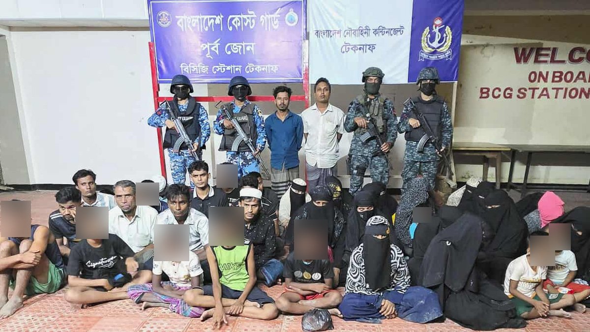 টেকনাফের গহীন পাহাড় থেকে নারী-শিশুসহ ৩৮ জন উদ্ধার