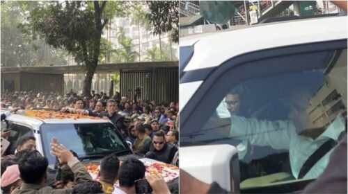 হাদির কবর জিয়ারত শেষে নির্বাচন ভবনের পথে তারেক রহমান