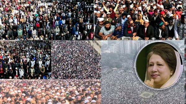 লাখো মানুষের অংশগ্রহণে খালেদা জিয়ার জানাজা সম্পন্ন