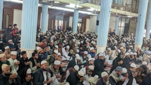 খালেদা জিয়ার রুহের মাগফিরাত কামনায় বায়তুল মোকাররমে বিশেষ দোয়া