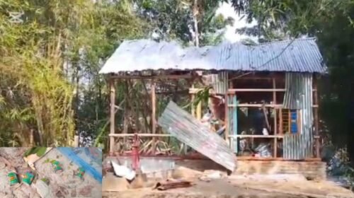 ‘বোমা বানাতে’ গিয়ে বিস্ফোরণে হাতের কব্জিসহ উড়ে যায় ঘরের চাল, নিহত ১ ‘বোমা বানাতে’ গিয়ে বিস্ফোরণে হাতের কব্জিসহ উড়ে যায় ঘরের চাল, নিহত ১