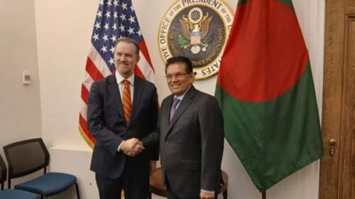 ওয়াশিংটনে মার্কিন বাণিজ্য প্রতিনিধির সঙ্গে নিরাপত্তা উপদেষ্টার বৈঠক