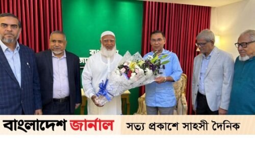 জামায়াত আমিরের বাসায় গেলেন তারেক রহমান